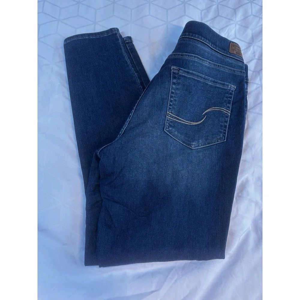 Levi's Strauss Signature Gold Jeans 12M Women's Skinny Pull-On Blue‎ 31x29